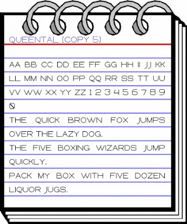 Queental Regular animated font preview